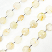 Golden Rutile Oxidized Wire Chain